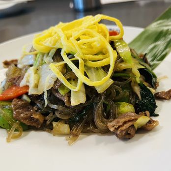 Chungdam - Glass noodle with beef and mushroom ($35) - Korean Near Me - Santa Clara, California