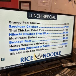 Lunch specials