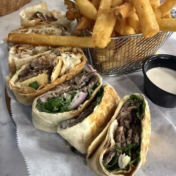 Maroush  Food - mixed shawarma wrap (chicken and beef) - Mediterranean Near Me - Orlando, Florida