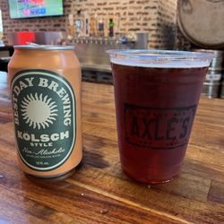 Axle's Garage Tap - Beer at the bar in October