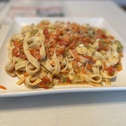 Classpop! - Fettuccini with vegetable sauce! Amazing! My favorite!