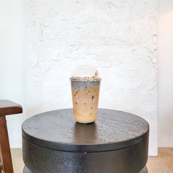 Aroom Coffee - Black sesame latte. Instagram: @eatingwiththao. - Coffee & Tea Near Me - Seattle, Washington