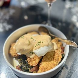 Fried Catfish Benedict