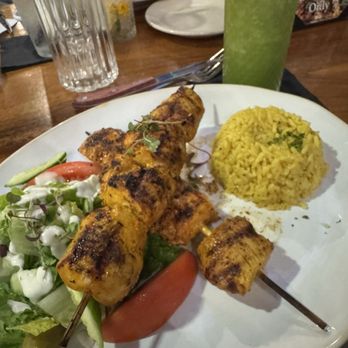 The Olive Restobar - Grilled Chicken Kabob Plate - Mediterranean Near Me - Downey, California The Olive Restobar - Grilled Chicken Kabob Plate - Mediterranean Near Me - Downey, California