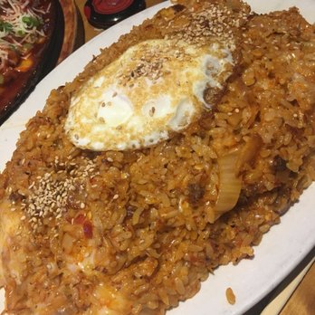 Orange Bar - Kimchi fried rice with cheese and extra spice. Highly recommend. - Korean Near Me - Buena Park, California Orange Bar - Kimchi fried rice with cheese and extra spice. Highly recommend. - Korean Near Me - Buena Park, California