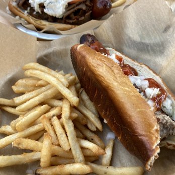 Richmond BratHaus - Yummy gyro brat and curry brat with fries - Bars Near Me - Richmond, Illinois Richmond BratHaus - Yummy gyro brat and curry brat with fries - Bars Near Me - Richmond, Illinois