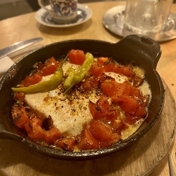 Mandolin Aegean Bistro - Baked Feta - Mediterranean Near Me - Miami, Florida