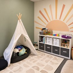Cornerstone Therapies - A little room full of sunshine! Our Sunshine Room is a bright, happy space where kids can play, learn, and let their skills shine.