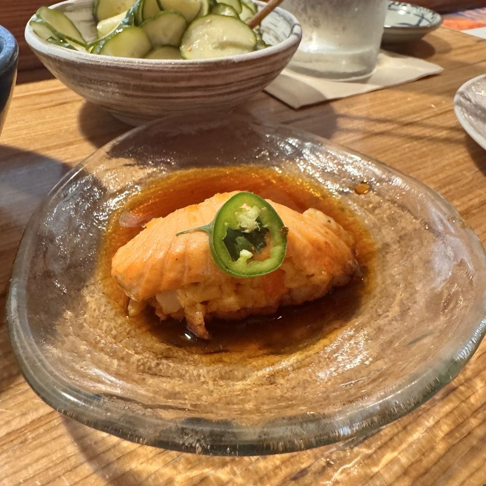 Blue Sushi Sake Grill - ITCHY SALMON (we ate one hahha) - Sushi Bars Near Me - Houston, Texas Blue Sushi Sake Grill - ITCHY SALMON (we ate one hahha) - Sushi Bars Near Me - Houston, Texas