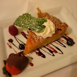 The Arch Restaurant - Peach marzipan tart