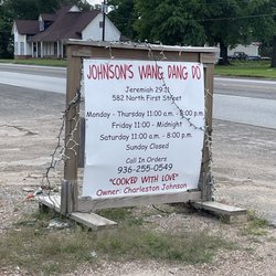 Johnson’s Wang Dang Do - Sign outside.