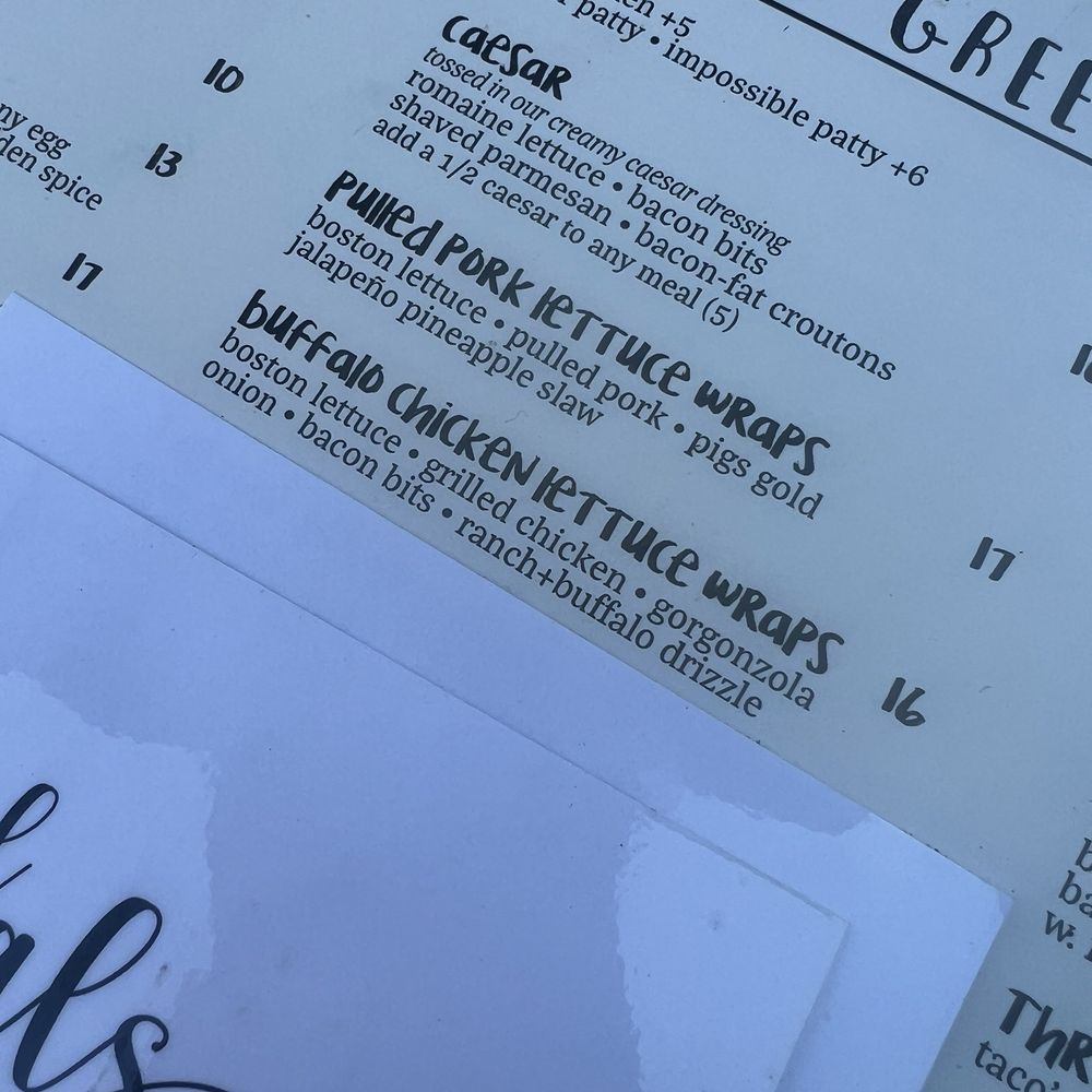Menu Menu