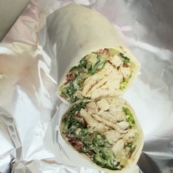 Pop's Deli - Grill chicken Caesar wrap w/bacon love it!