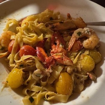Momento Restaurant - Fresh Tagliatelle pasta with Ecuadorian shrimp and lobster - Italian Near Me - Stroudsburg, Pennsylvania