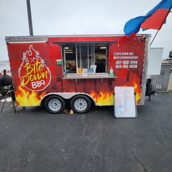 Bite Down BBQ - Bite Down BBQ food truck on the corner of Archer Rd and 34th. Opens at 11 am. Great BBQ & soul food, excellent affordable prices.