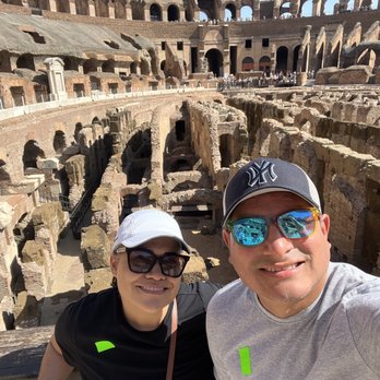 Colosseum - My husband and I inside. - Landmarks & Historical Buildings Near Me - Rome, RM
