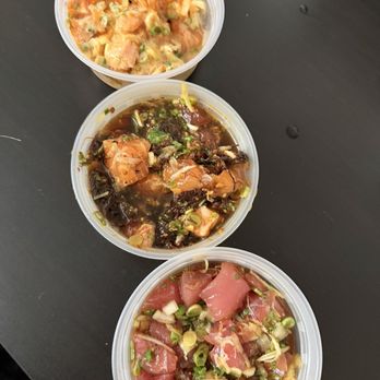 Ry's Poke Shack - Spicy tobiko, limu and shoyu. (Top to bottom) - Hawaiian Near Me - Pasadena, California