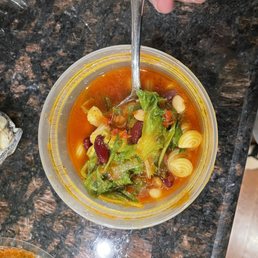 Minestrone...with lettuce in it =( Minestrone...with lettuce in it =(