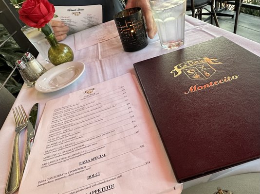 Menu photo 5 Ca’Dario - Montecito Montecito, CA