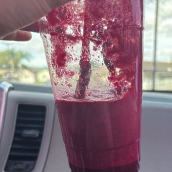 Papayas Juice Bar - Vampiro Juice $13 for XL drink and half of it was foam. This picture was taken AFTER trying to drink some of the foam - Juice Bars & Smoothies Near Me - Bonita, California Papayas Juice Bar - Vampiro Juice $13 for XL drink and half of it was foam. This picture was taken AFTER trying to drink some of the foam - Juice Bars & Smoothies Near Me - Bonita, California