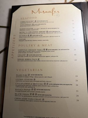 Menu photo 5 Musaafer New York, NY Menu photo 5 Musaafer New York, NY