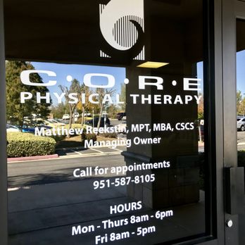 C.O.R.E. Physical Therapy - Physical Therapy Near Me - Temecula, California