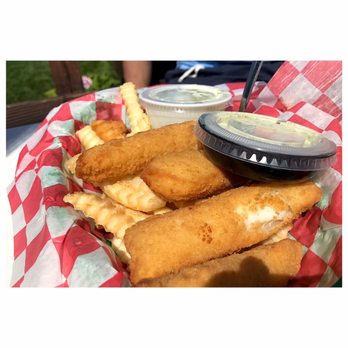 Dockside - Torch Lake - Cod tenders with French Fries!!! - American Near Me - Bellaire, Michigan