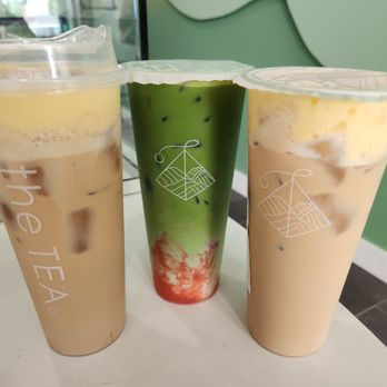 The Tea - Golden mellow milk tea & Matcha strawberry - Coffee & Tea Near Me - Monterey Park, California The Tea - Golden mellow milk tea & Matcha strawberry - Coffee & Tea Near Me - Monterey Park, California
