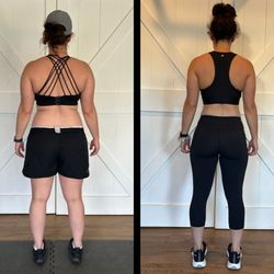Impact One Fitness - Ms. M, WOW! What amazing results. She trains twice a week and follows our Simple Nutrition program. Great job girl!
