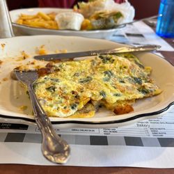 Wahi Diner - Omelette and a chicken wrap