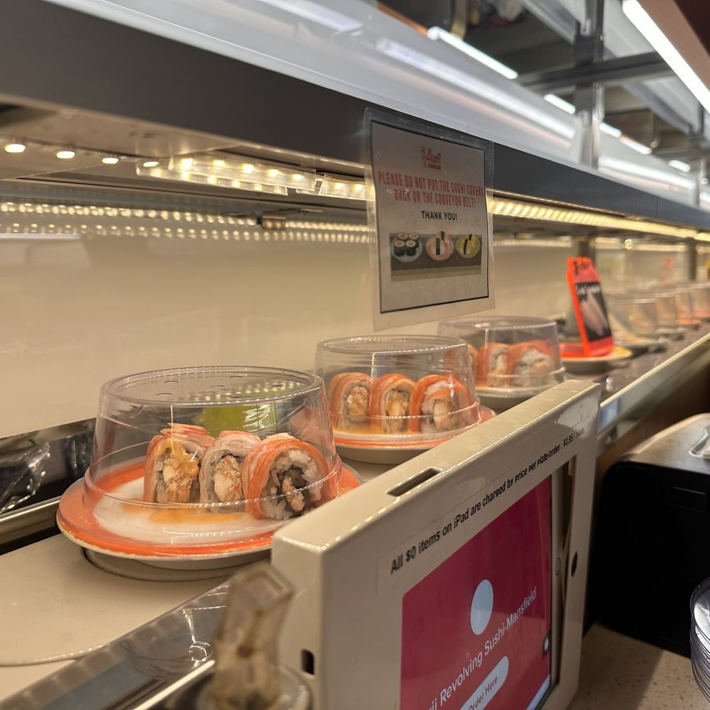 Akarii Revolving Sushi - Options rotating by - Sushi Bars Near Me - Mansfield, Texas Akarii Revolving Sushi - Options rotating by - Sushi Bars Near Me - Mansfield, Texas