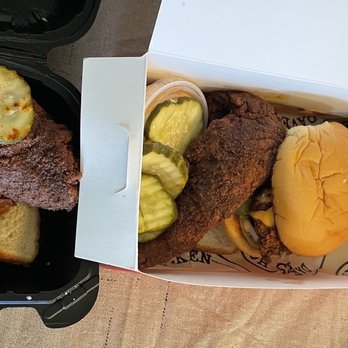 Dave's Hot Chicken - Chicken Single Tender, Hot Box - Sliders - Chicken Shop Near Me - Sunnyvale, California Dave's Hot Chicken - Chicken Single Tender, Hot Box - Sliders - Chicken Shop Near Me - Sunnyvale, California