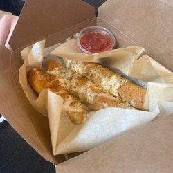 Ghost Pizza - Garlic cheese bread