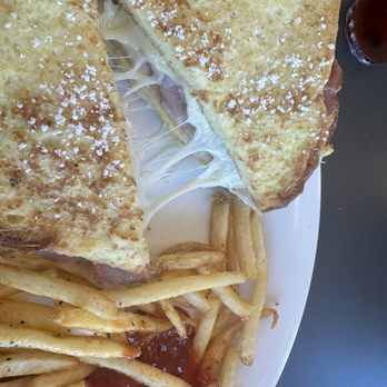 Eggs Up Grill - Melty Cristo and shoestring fries - Breakfast & Brunch Near Me - Mechanicsville, Virginia Eggs Up Grill - Melty Cristo and shoestring fries - Breakfast & Brunch Near Me - Mechanicsville, Virginia