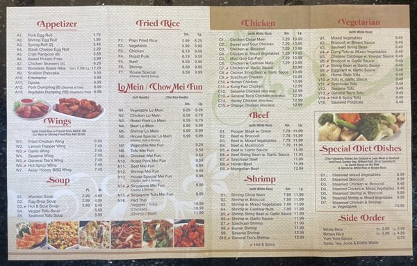 Menu photo 1 Fang's Kitchen Cary, NC