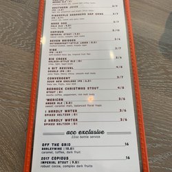 Jekyll Brewing City Center - Beer menu, 11/13/19
