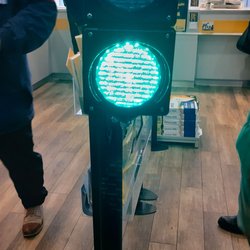 Postbank Finanzcenter - Warteampel!