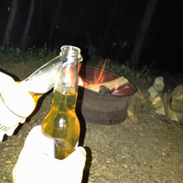 Beers and a fire Beers and a fire