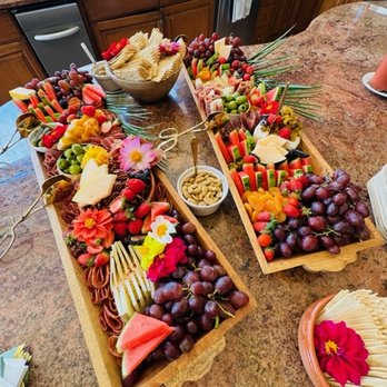 De La Vina Catering - Vibrant charcuterie board display. Not pictured are the fun bamboo plates. - Caterers Near Me De La Vina Catering - Vibrant charcuterie board display. Not pictured are the fun bamboo plates. - Caterers Near Me