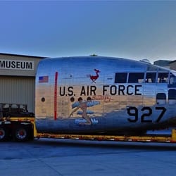 McNeice Wheeler - Spokane client, Freight Way, Inc., (owner-Chris Meusy), takes the pleasure of transporting this WWII airplane to the Palm Spring