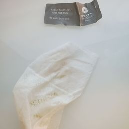 Door Tag confirming Clean and Sealed. Unfortunately my Clorox wipe says different. Door Tag confirming Clean and Sealed. Unfortunately my Clorox wipe says different.
