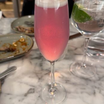 The Urban Oyster - French 75 w/ empress gin - Seafood Near Me - Baltimore, Maryland