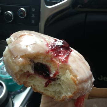 Doughnut Vault - Inside the jelly filled yeast donut- best one they have! (Apricot filling is superior!!) - Donuts Near Me - Chicago, Illinois Doughnut Vault - Inside the jelly filled yeast donut- best one they have! (Apricot filling is superior!!) - Donuts Near Me - Chicago, Illinois