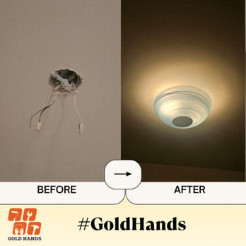 Handyman Gold Hands - Light Fixture Installation - Brighten Up Your Home Safely - Handyman Near Me Handyman Gold Hands - Light Fixture Installation - Brighten Up Your Home Safely - Handyman Near Me
