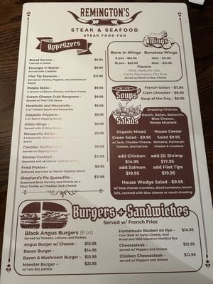 Menu photo 3 Remington's Steak and Seafood Tampa, FL