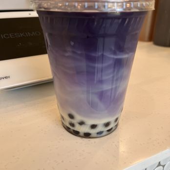 Iceskimo - Ube drink add boba with oat milk - Ice Cream & Frozen Yogurt Near Me - San Diego, California