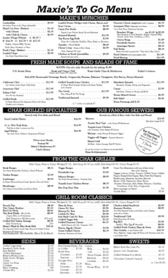 Menu photo 2 Maxie's Grill & Tap Room Pinehurst, NC Menu photo 2 Maxie's Grill & Tap Room Pinehurst, NC