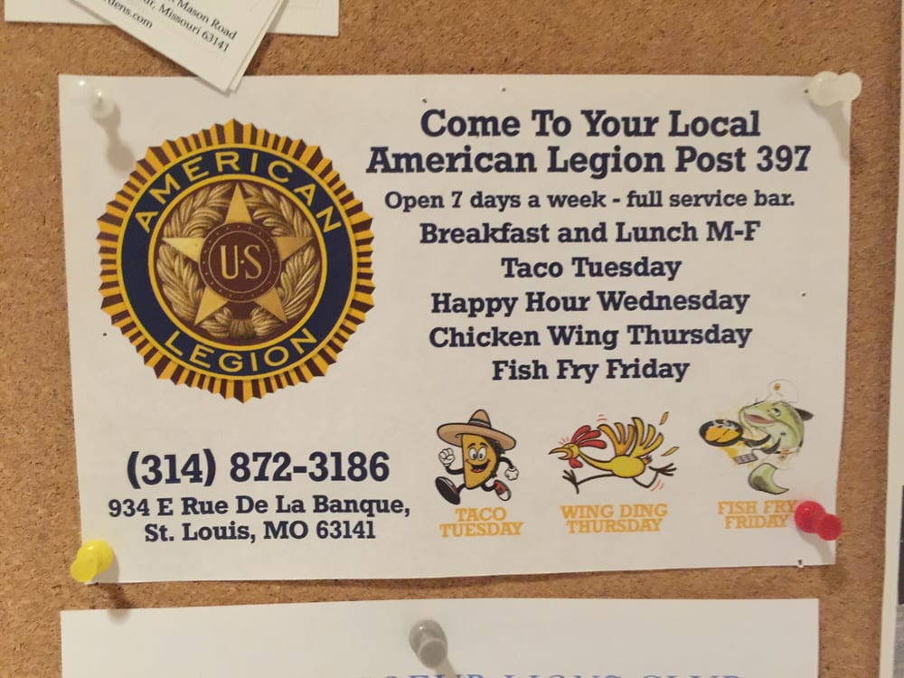 American Legion  Post 397 - social services organization in Saint Louis, MO