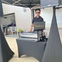DJ Matt Corleone - DJ C playing tunes poolside