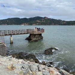Elephant Rock and Fishing Pier - Angel Island in the background..